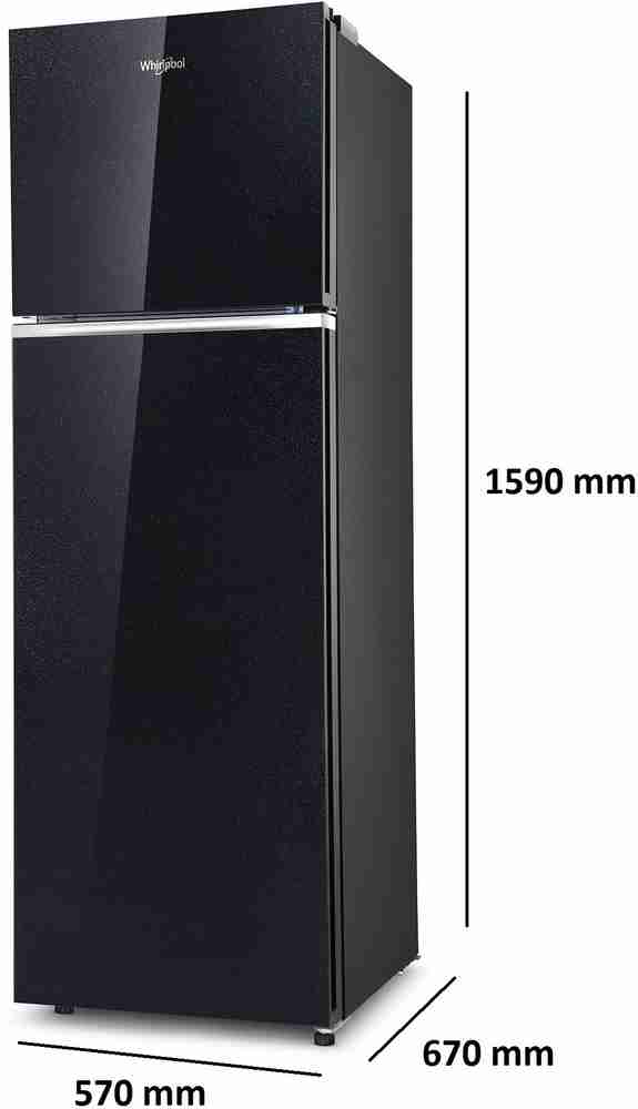Whirlpool glass sales door fridge