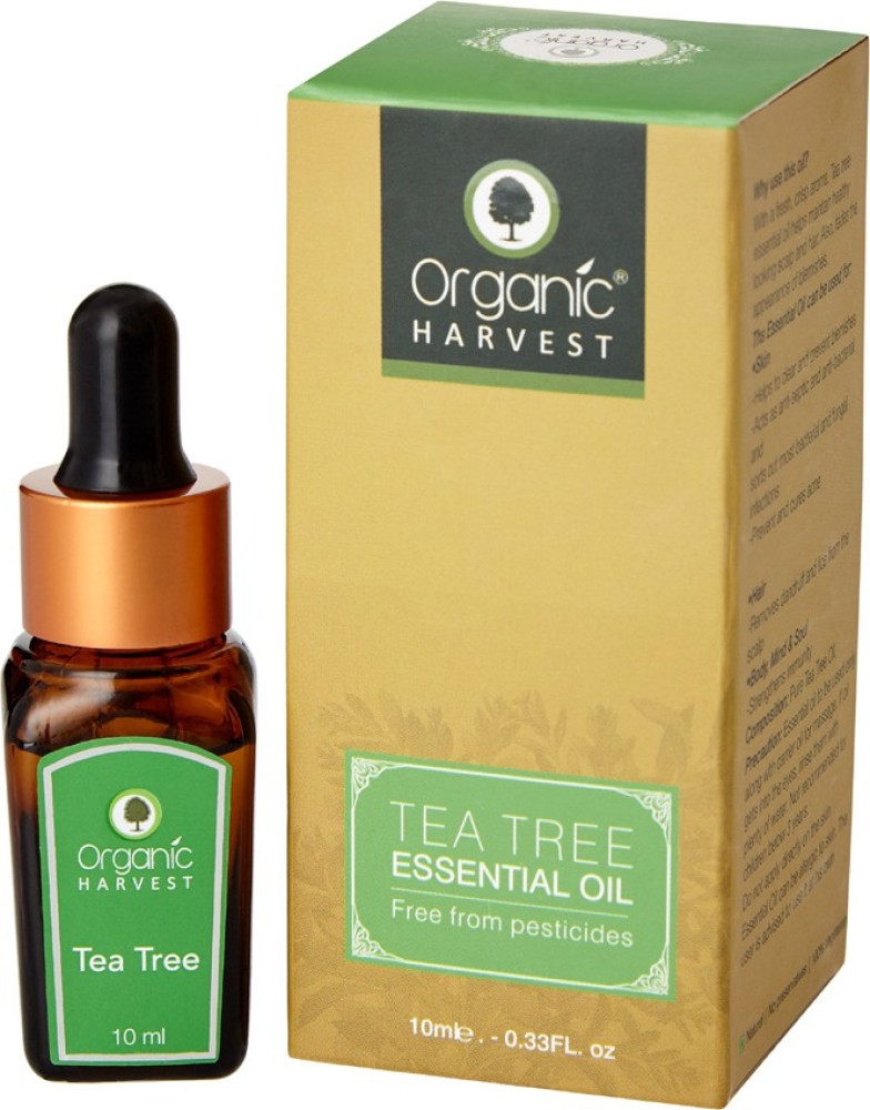 Organic Harvest Combo of Tea Tree Essential Oil 10ml Neem