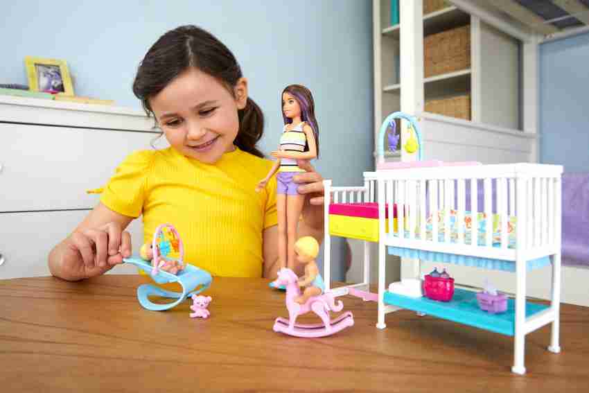 BARBIE Skipper Babysitters Nap n Nurture Nursery Dolls and