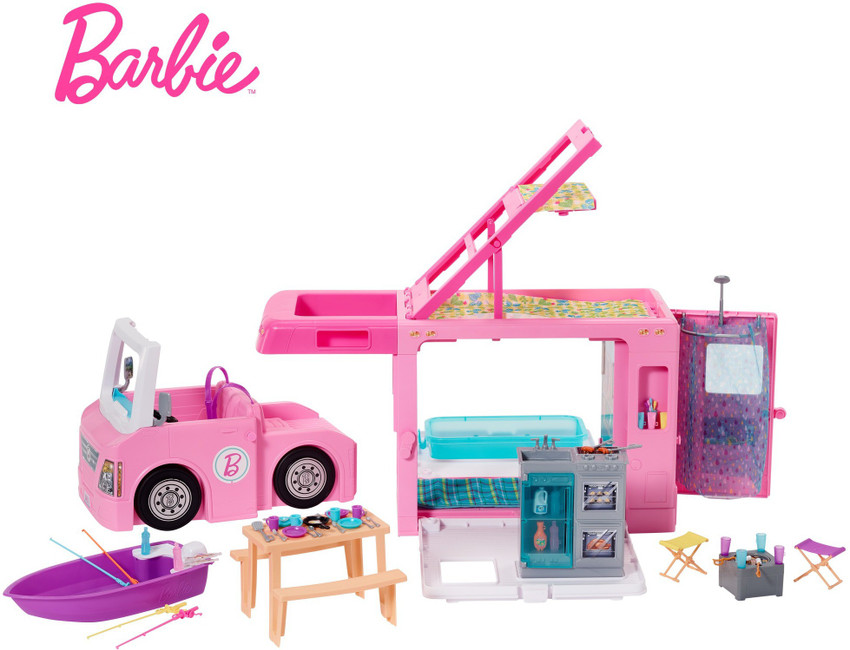 BARBIE 3 in 1 Dream Camper Vehicle and Accessories 3 in 1 Dream