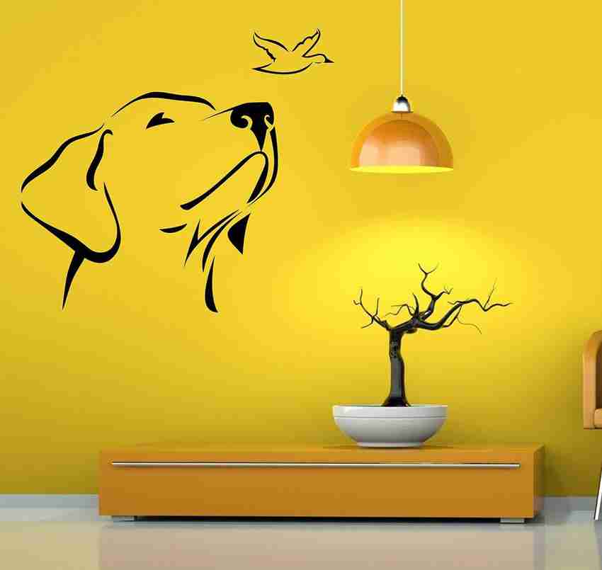 Dog wall painting sales