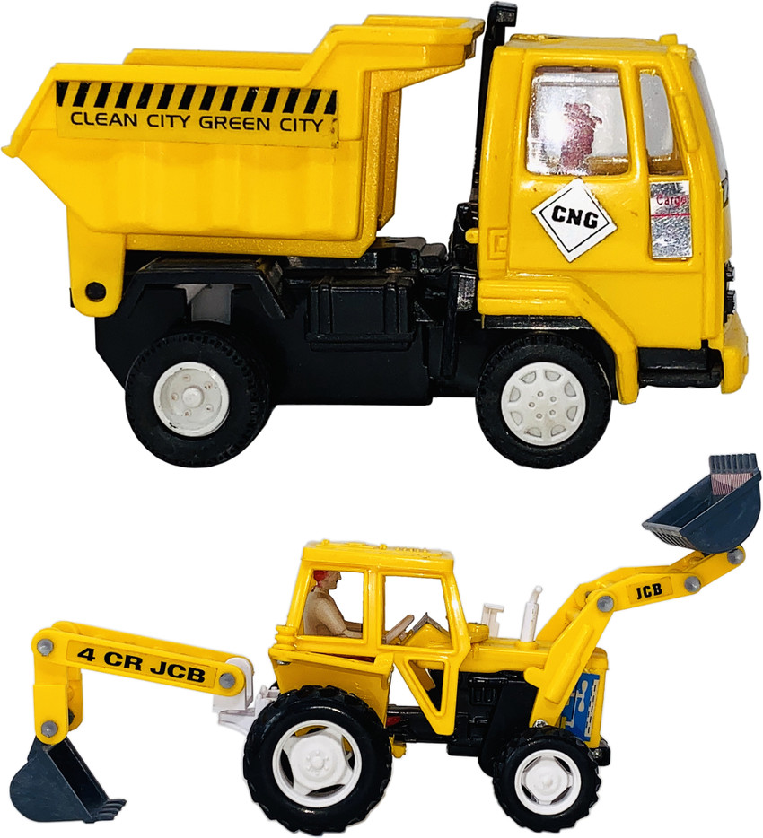 Miniature Mart Kids Small Size Pull Back Go Construction Excavator J.C.B Dumper Truck Toy Kids Small Size Pull Back Go Construction Excavator J.C.B Dumper Truck Toy