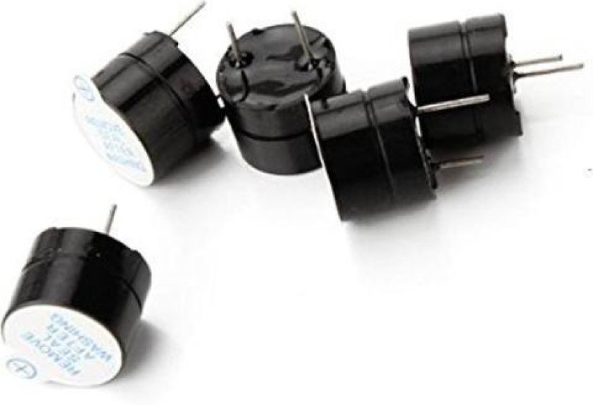 Alarm Buzzer Piezo Electric Buzzer 12v Active Piezoelectric Buzzer 6-pack  Black