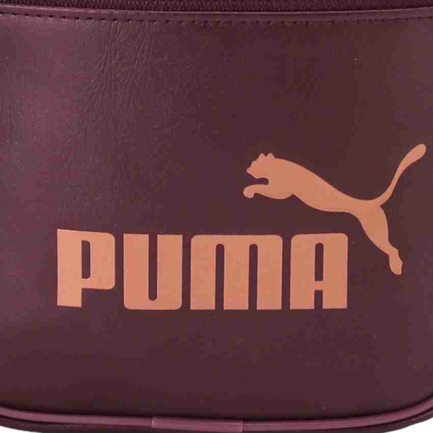 PUMA Brown Shoulder Bag Core Up Portable Vineyard Wine Metallic Price in India Flipkart