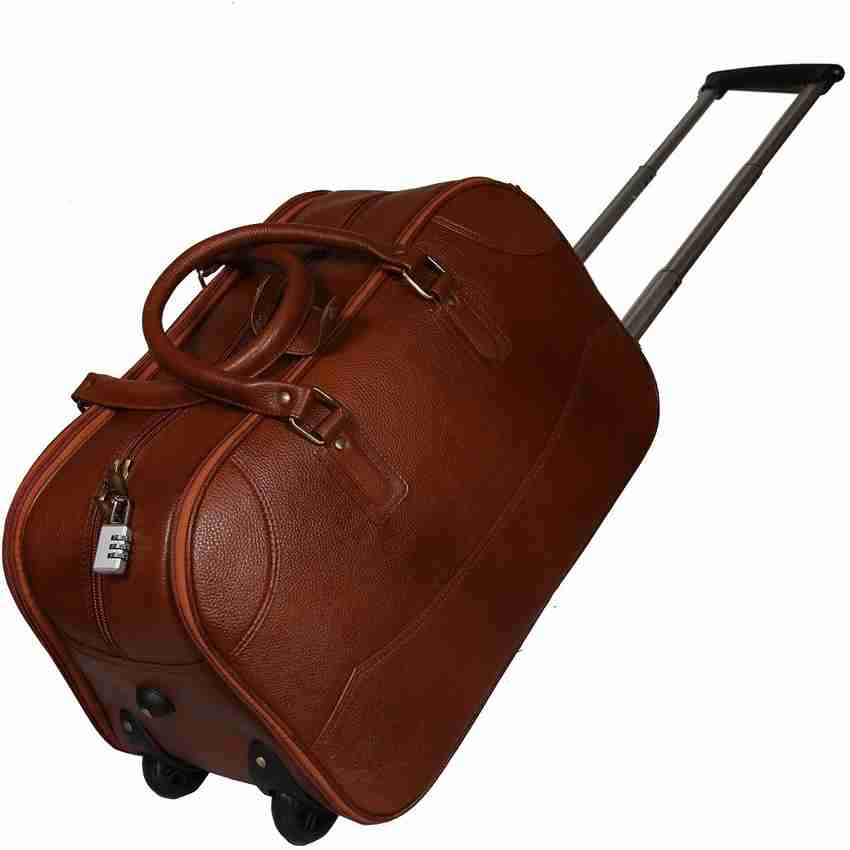 Leather hand discount luggage