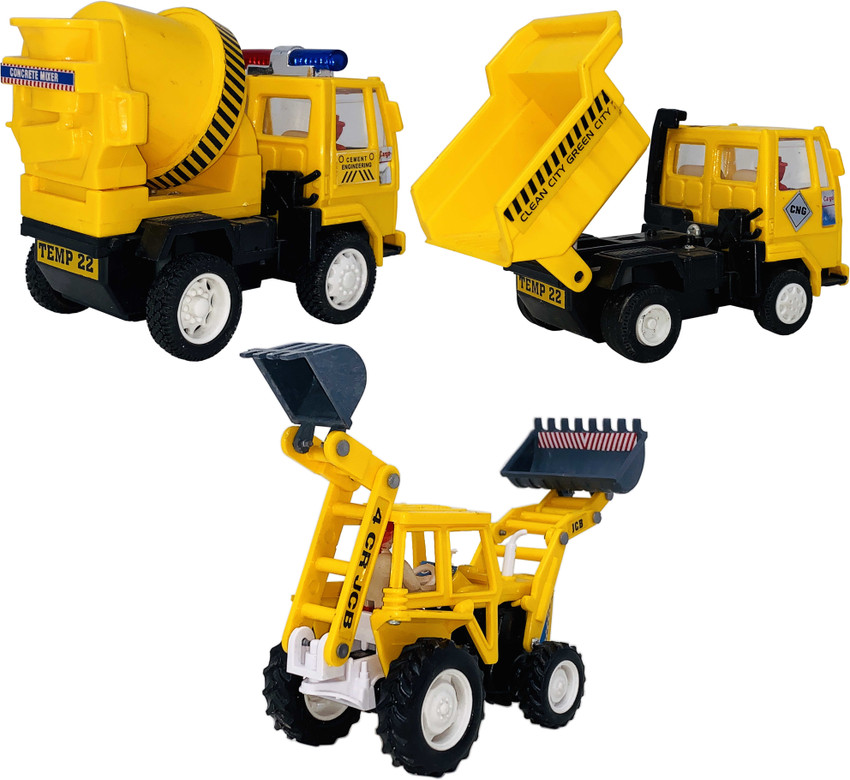 Jcb mini 2025 trucks playset