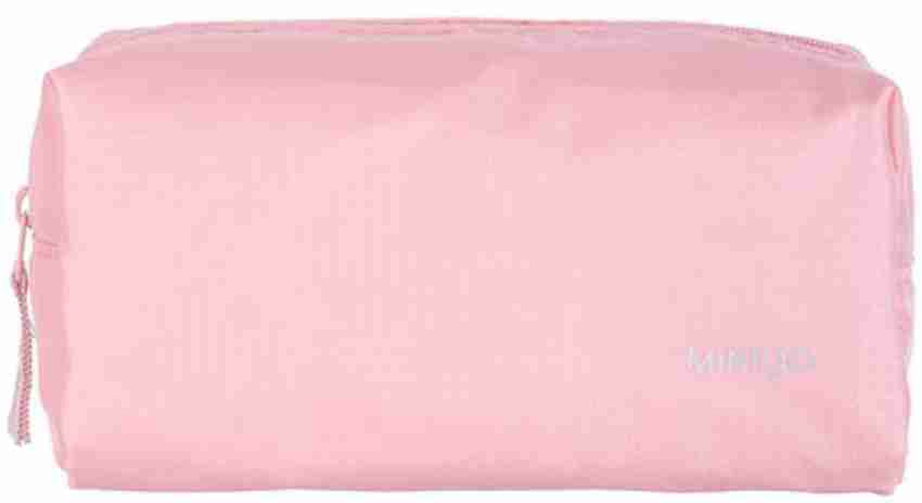 MINISO MINIGO Zippered Cosmetic Bag Travel Toiletry Kit Pink