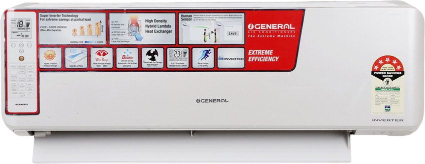 Flipkart Buy O General 2 Ton 5 Star Split Inverter AC White Online at best Prices In India