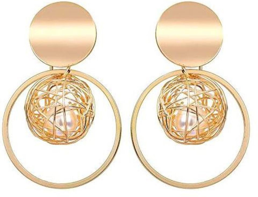 Buy Gold  Silver Earrings for Women by Estele Online  Ajiocom