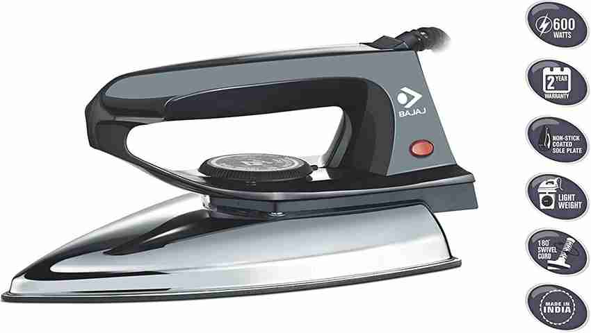 BAJAJ DX 2 600 W Dry Iron Price in India Buy BAJAJ DX 2 600 W Dry Iron Online at Flipkart