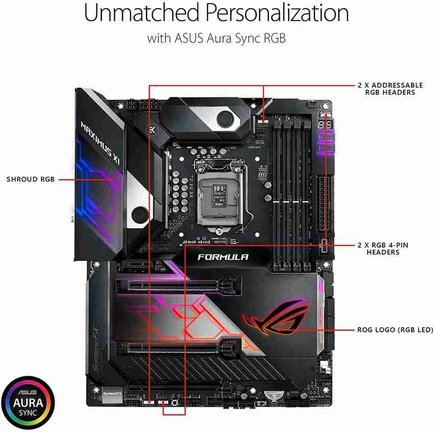 ASUS MAXIMUS-XI-FORMULA LGA1151Socket ATX Intel Z390 Chipset