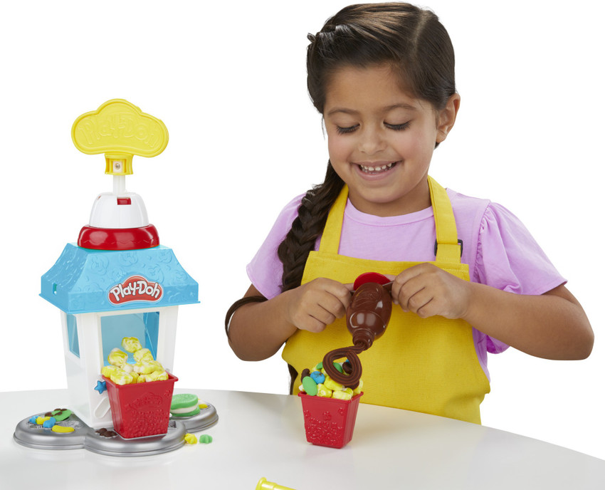 PLAY DOH Kitchen Creations Popcorn Party Play Food Set with 6 Non
