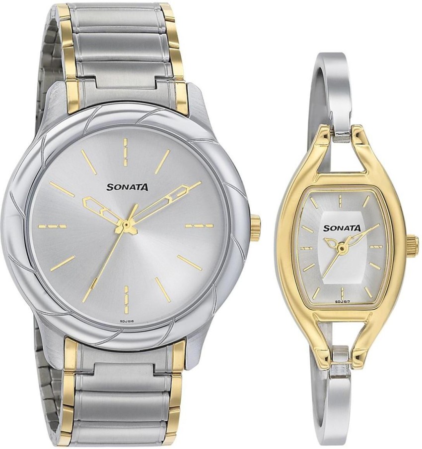 Sonata wrist outlet watch for couple