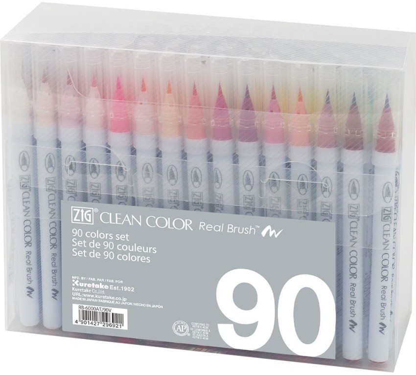 Kuretake Brush Pen water-based ZIG Clean color 120 color set RB