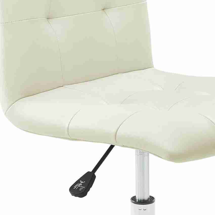 Modway ripple ribbed armless mid back swivel discount conference office chair in white