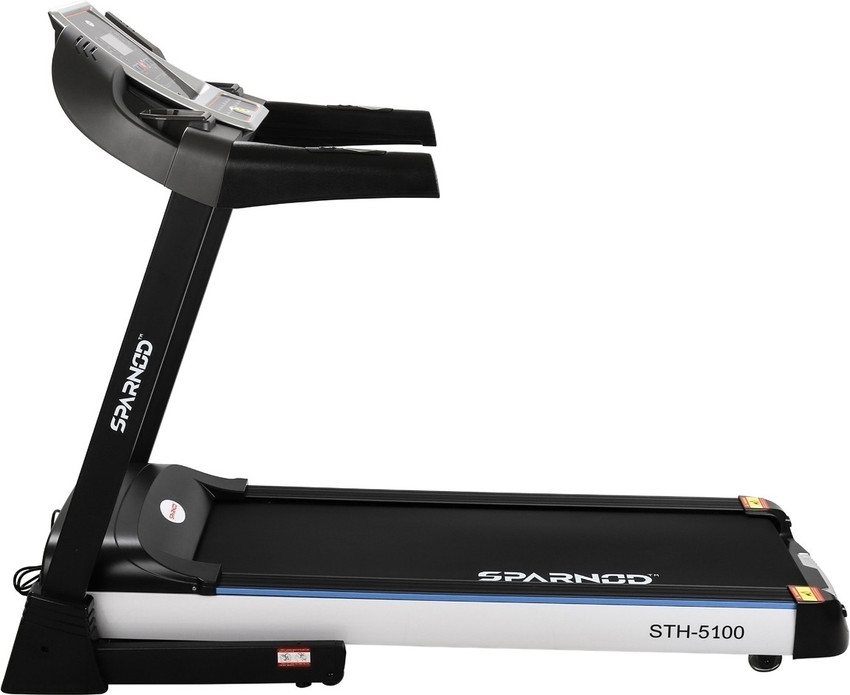 Sparnod Fitness STH 5100 5 HP PEAK Automatic Treadmill DIY Installation Foldable Motorized Treadmill for Home Use Treadmill