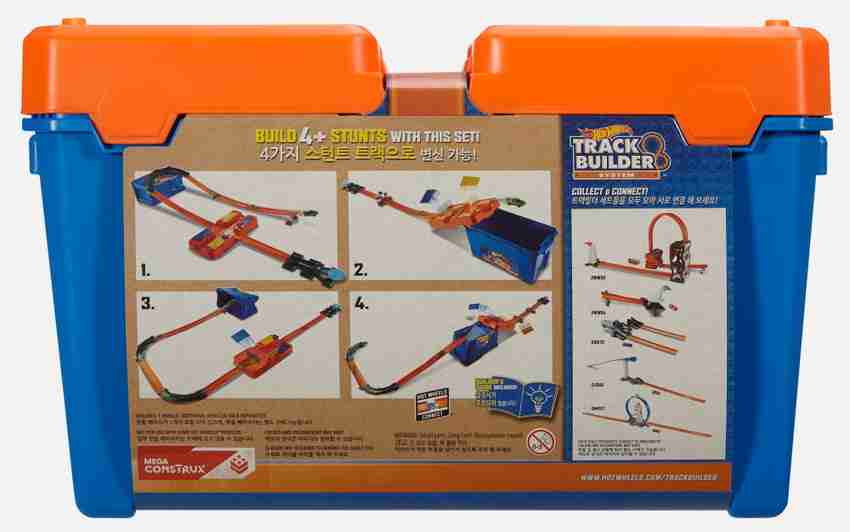 Hot wheels track builder mega stunt box best sale