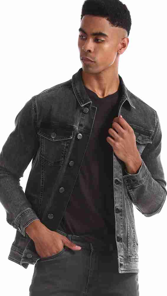 Aeropostale leather outlet jacket