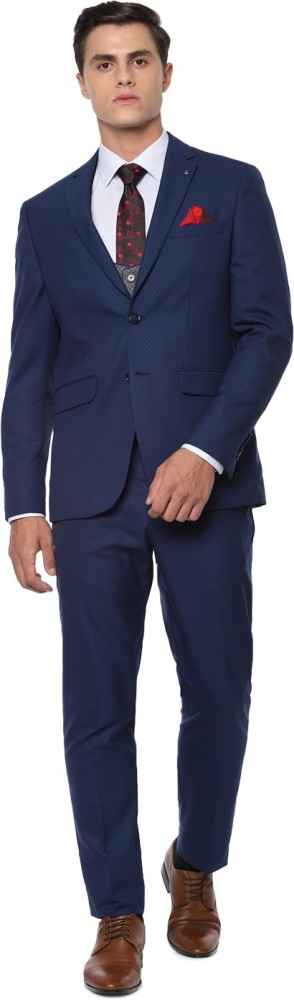 Louis Philippe Suits : Buy Louis Philippe Maroon Three Piece Suit Online