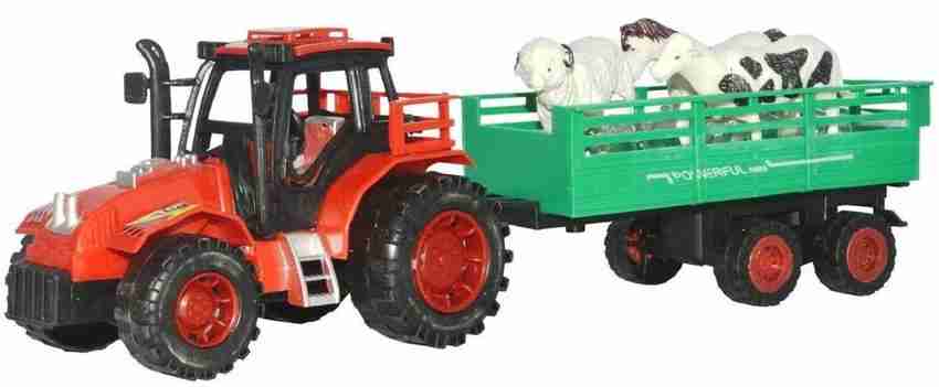Farm tractor toy with animals clearance