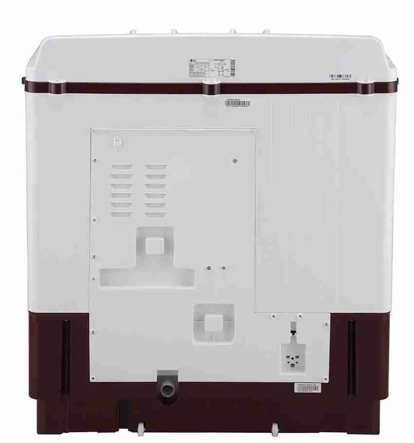 LG 10 kg Semi Automatic Top Load Washing Machine White Maroon