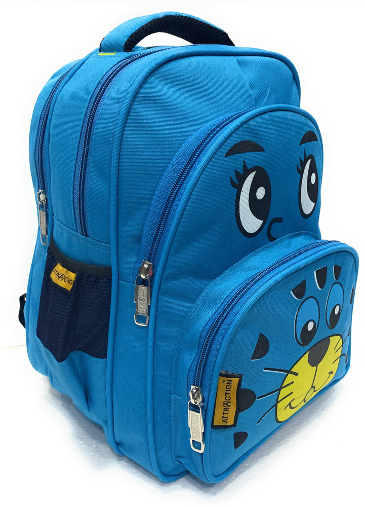 Attraction school bag for LKG 3rd standard 20 L Backpack blue Price in India Flipkart