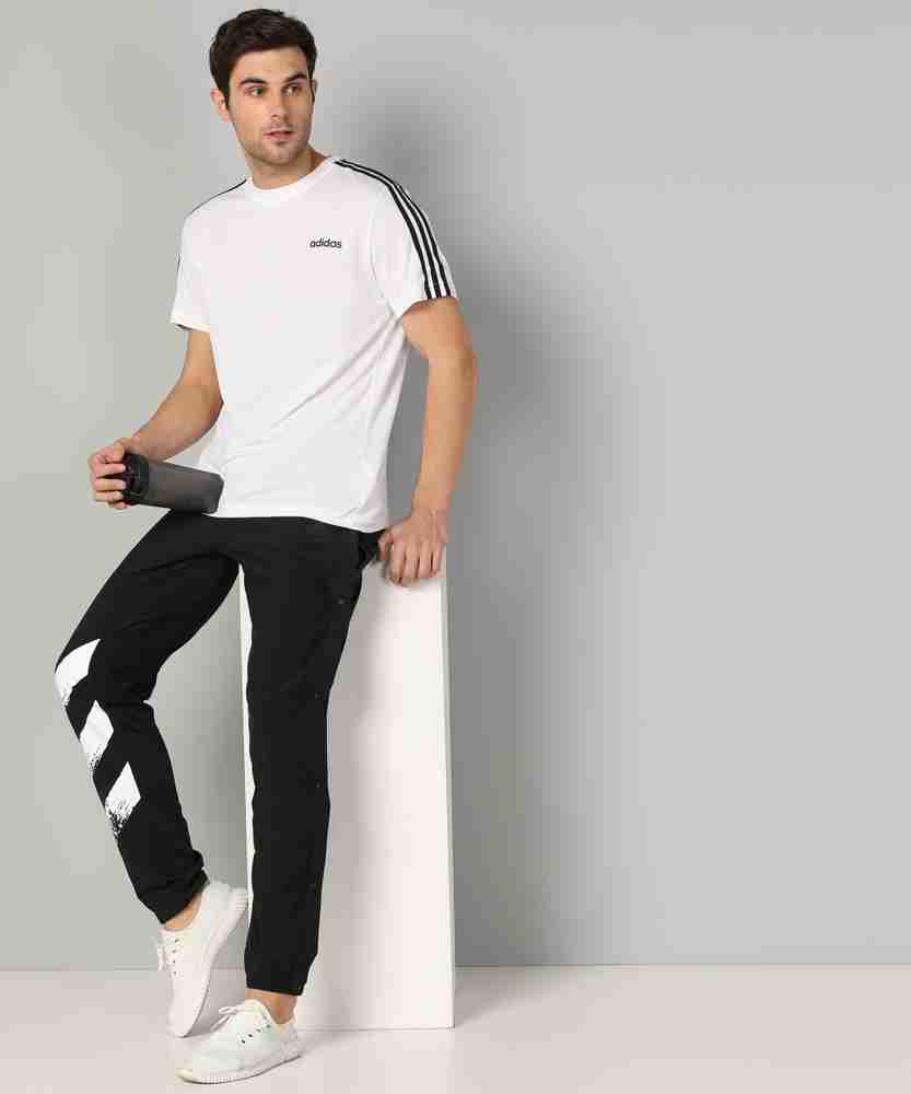 ADIDAS Striped Men Black Track Pants Buy ADIDAS Striped Men