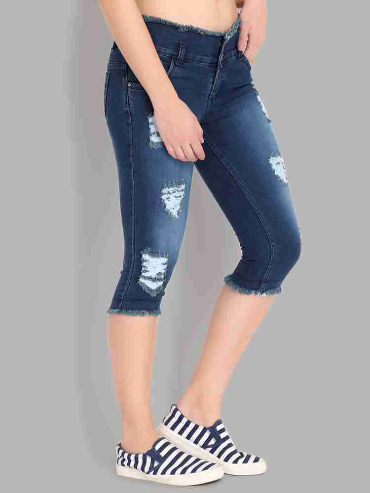 Perfect Outlet Women Denim Capri - Buy Perfect Outlet Women Denim Capri  Online at Best Prices in India