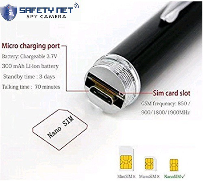 Safetynet GSM Pen gsm box with earpiece mini wireless earpiece