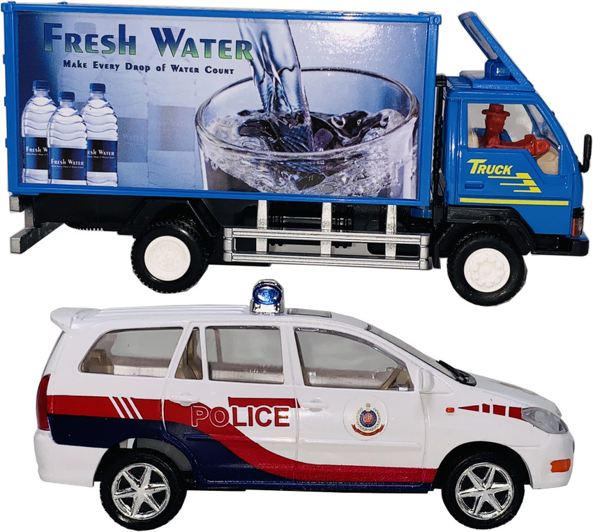 Gift Box Set of 2 Combo Pull Back go Action Small Size Truck