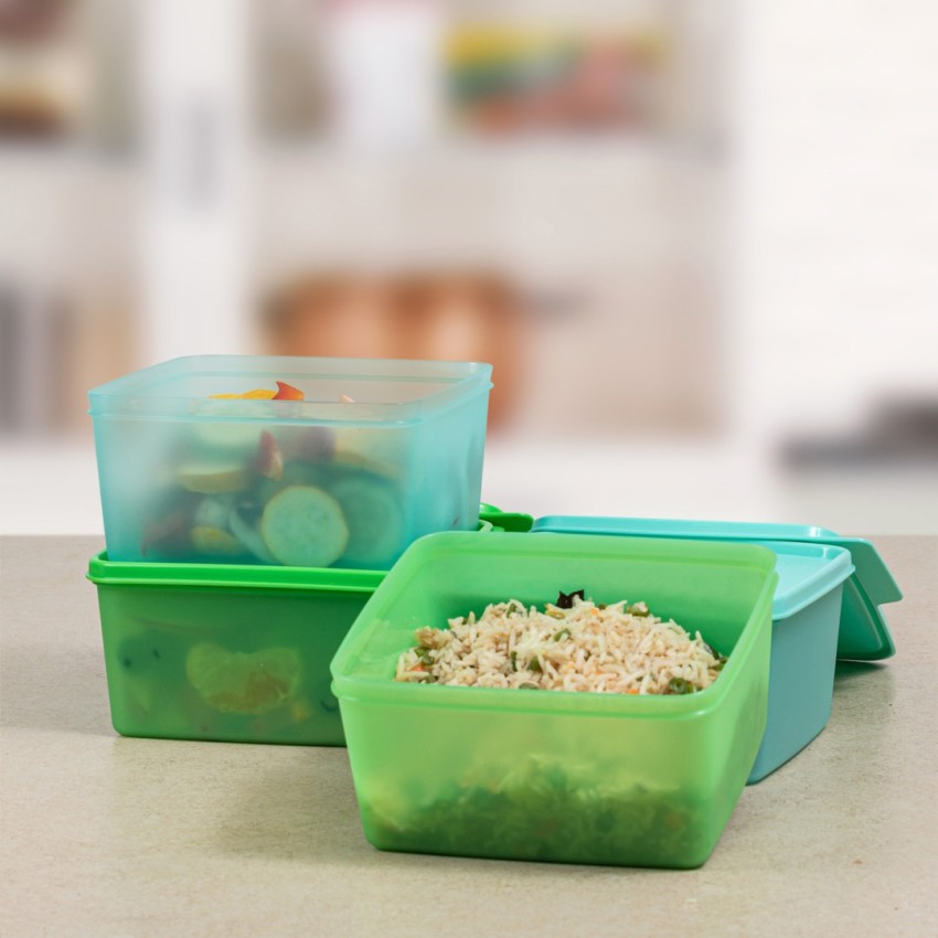 Plastic Square Tupperware- Keep Tab Small, Size: Medium