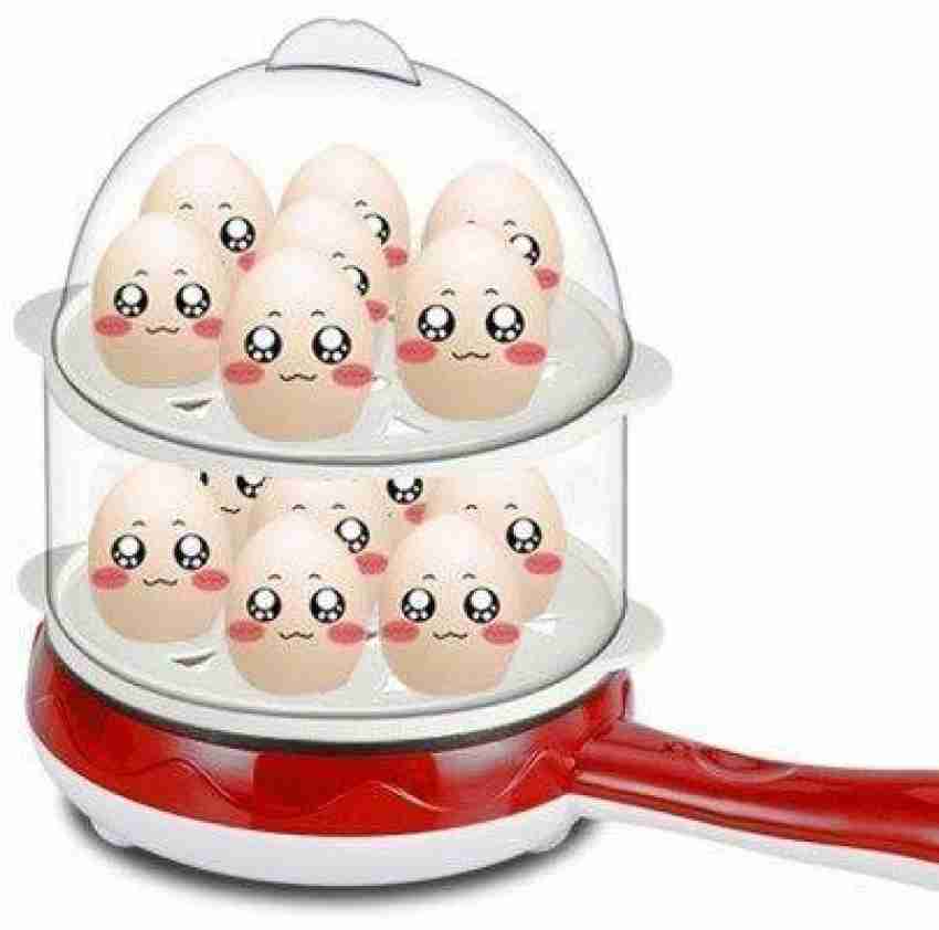 GNEY Electric Double Layer Egg Boiler Cooker & Steamer