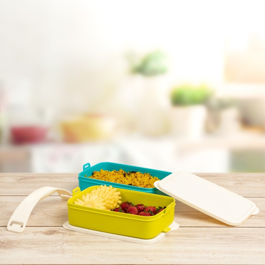 TUPPERWARE Click To Go Set Lunch Box With Mini Containers - New