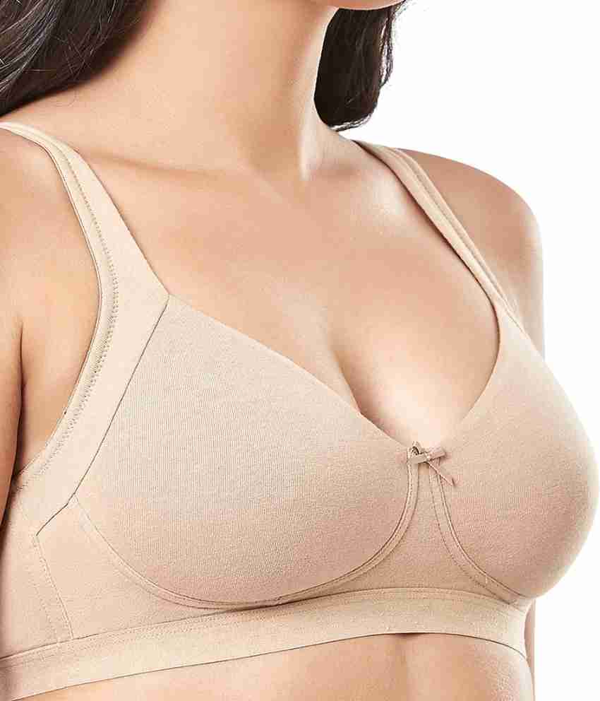 Amante Padded Non Wired Full Coverage Super Support Bra - Sandalwood