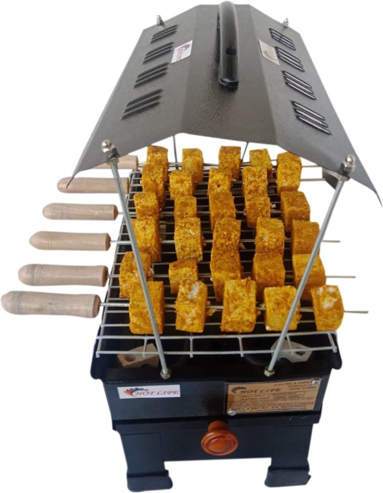 BBQ-Toro BBQ Table with Electric Screwdriver and Cooking Grill, Stainless  Steel Barbecue with Rotating Tip 9 Skewers Grill and Motor, With Power  Plug and USB, Mangal Shish Kebab