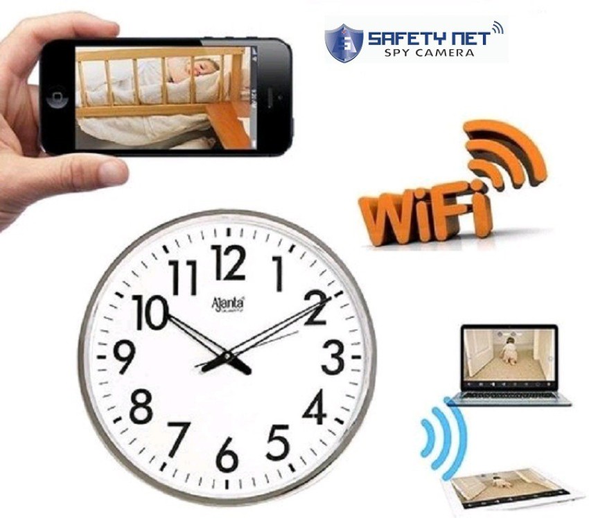 Spy wall clock sales camera