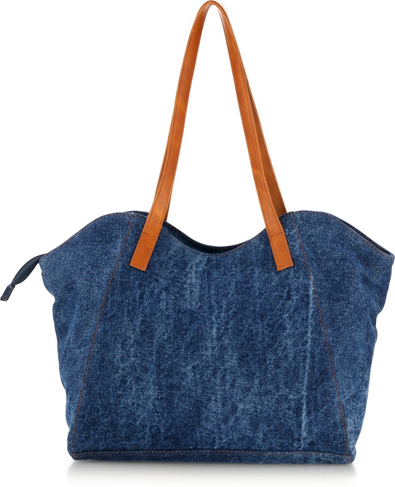 Denim Tote Bag – Run & Follow