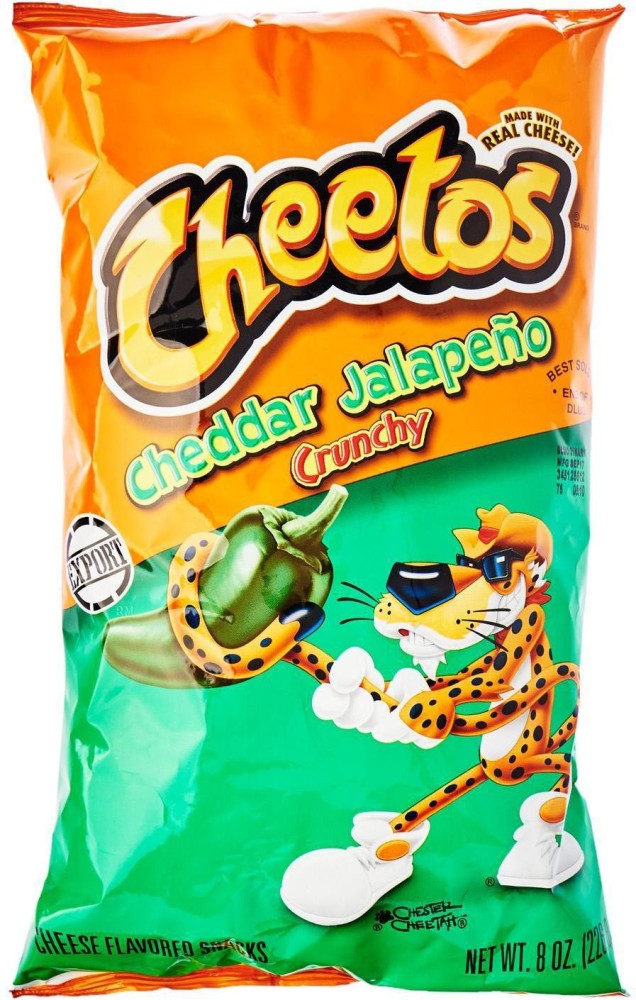 Cheetos Crunchy Cheese Flavored Snacks Jalapeno