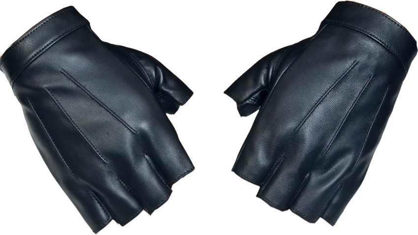 Half finger shop gloves leather