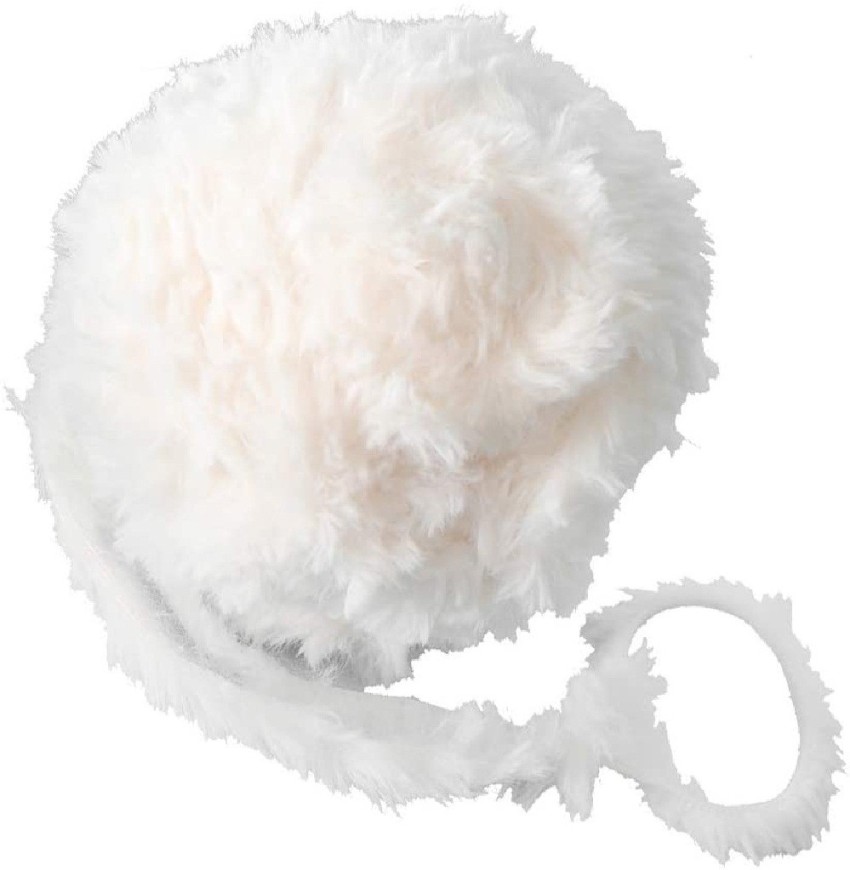 Vardhman Super Soft Faux Fur Chunky Wool Yarn for Knitting and Crochet  Project, 100 gm - White - Super Soft Faux Fur Chunky Wool Yarn for Knitting  and Crochet Project, 100 gm 