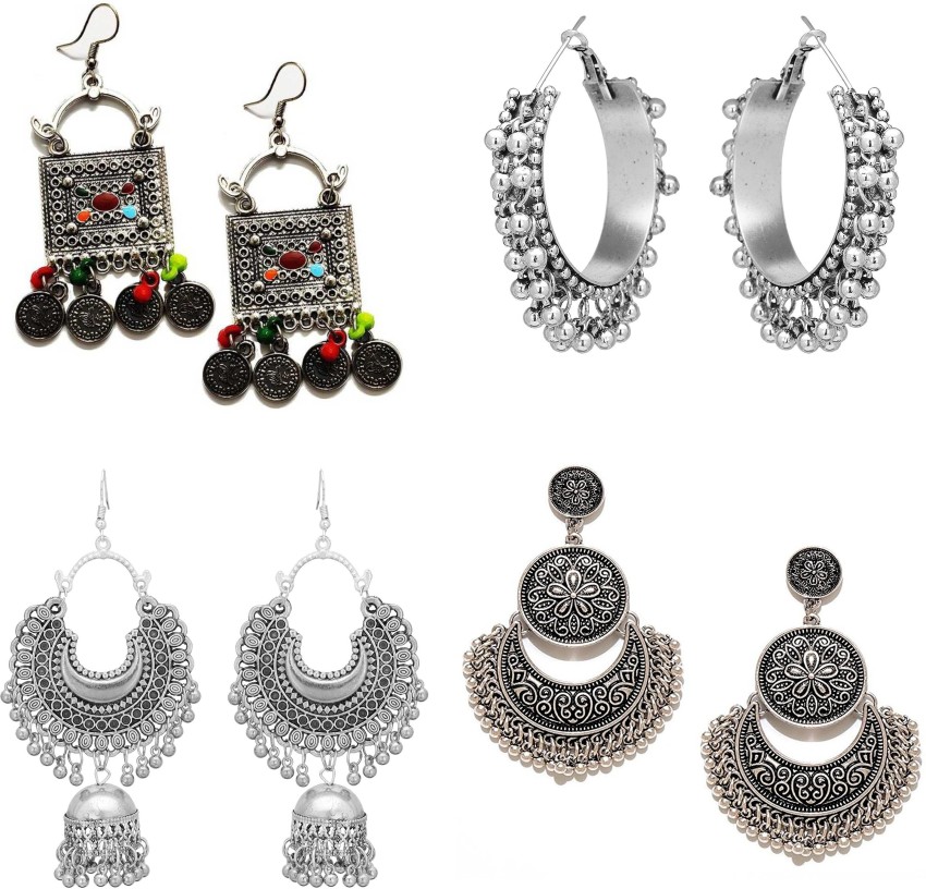 Flipkart on sale oxidised earrings