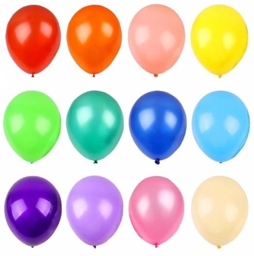 gorgeous moment Solid Multicolor for Party, Play School,  Summer Camp Decoration FILLED WITH HELIUM Balloon - Balloon