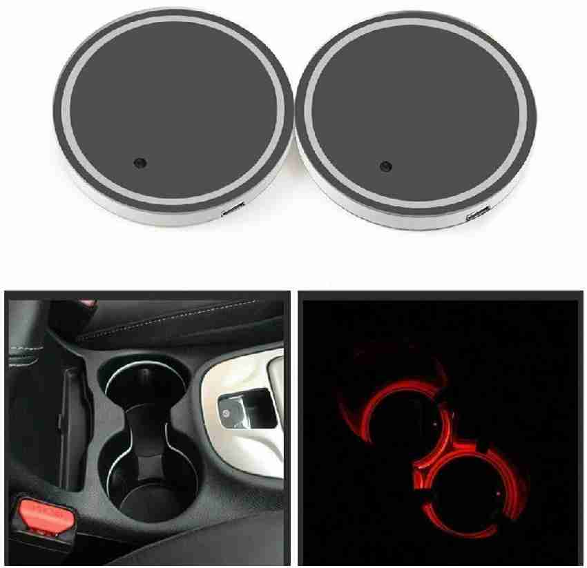 OnWheel LED Coaster Logo Cup Holder 7 Colors Changing Atmosphere