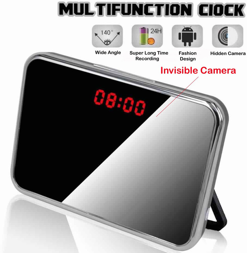 shrokit Total Hide Digital Mirror Table Clock Concealed Camera & Super Long  Time Recording-24 Hrs.Remote Control ( 2.0 Mp ) Security Camera Price in  India - Buy shrokit Total Hide Digital Mirror