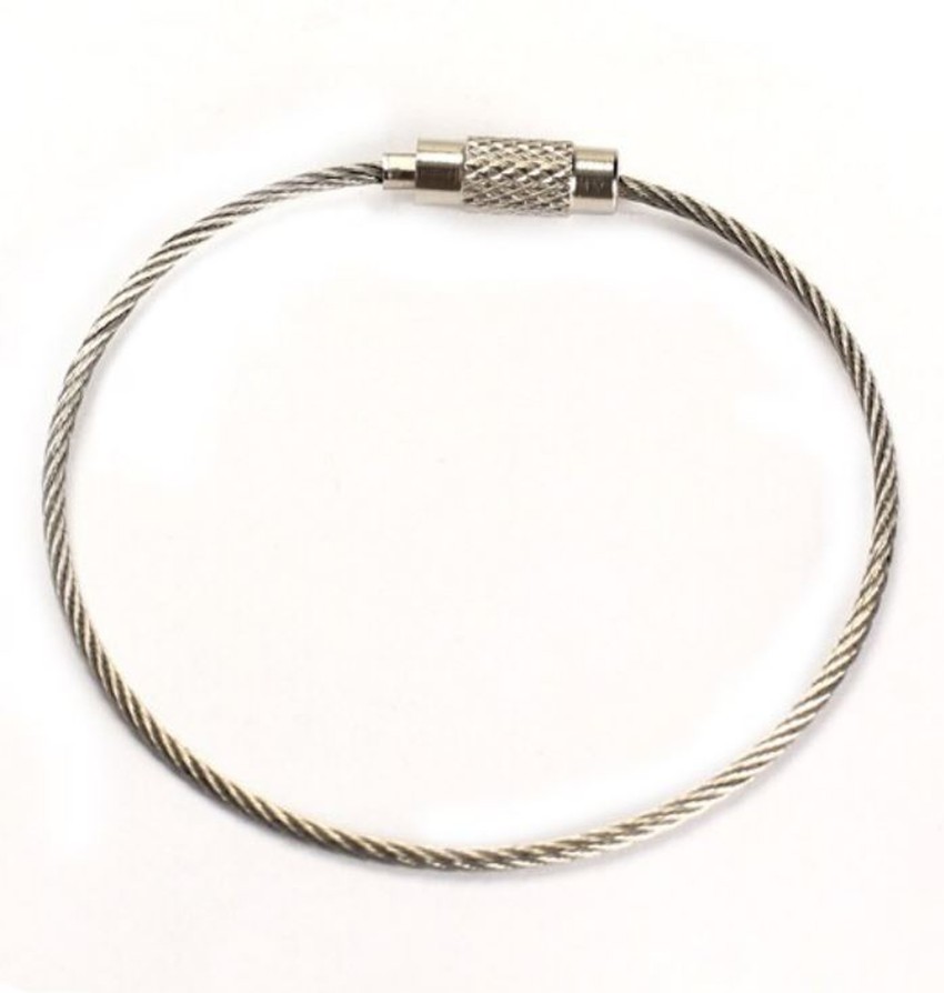 Large Key Ring Wire Stainless Steel Keychain Car Cable Keychains
