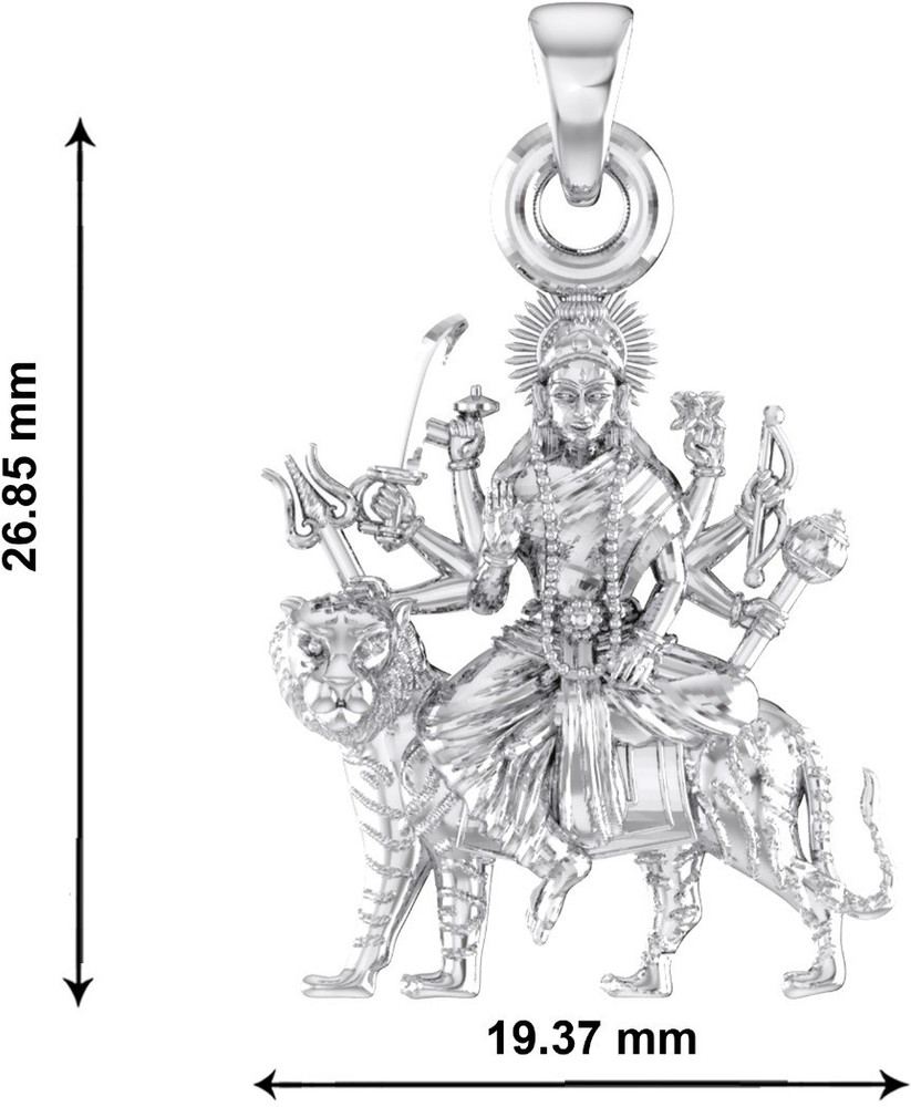 Maa durga silver pendant new arrivals