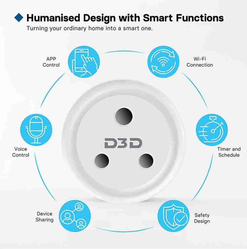 Buy Portronics Splug 10 socket with Wi-Fi and Voice Control