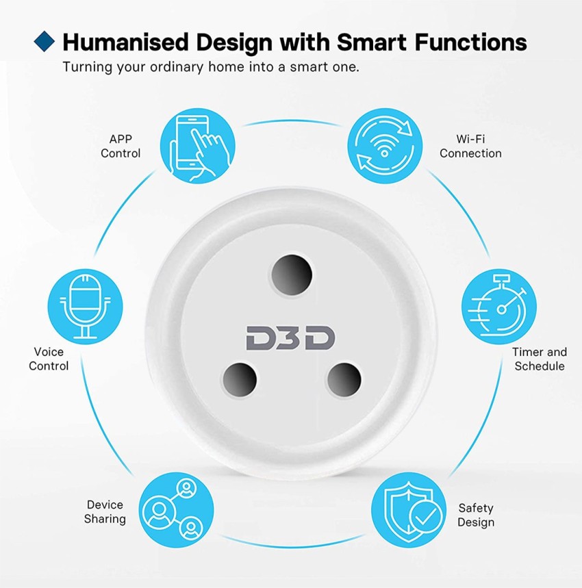 Remote Control Home Mini Smart Socket WiFi Wireless Timer Switch