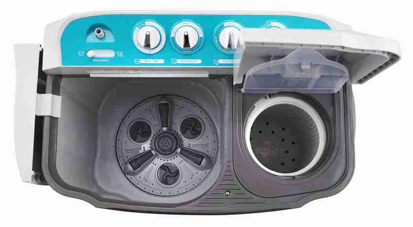LG 6 kg With Collar Scrubber Semi Automatic Top Load Washing Machine Black White