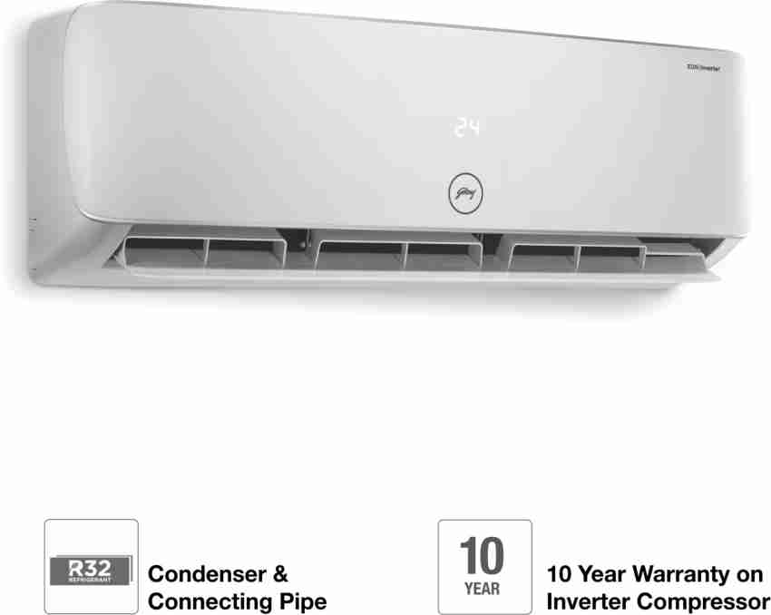 godrej 1.5 ton 5 star split inverter ac white